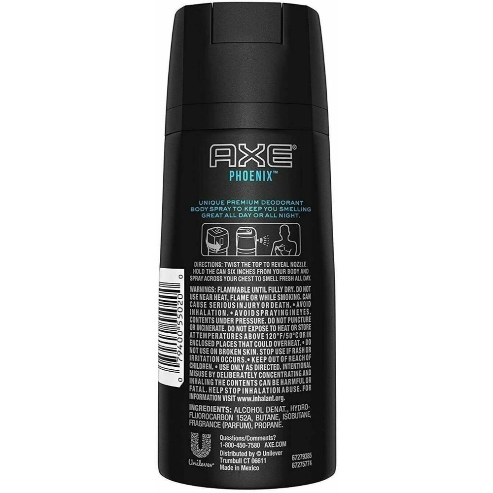 Axe Phoenix Daily Fragrance 4 Oz (Pack of 2) NEW - Picture 3 of 4